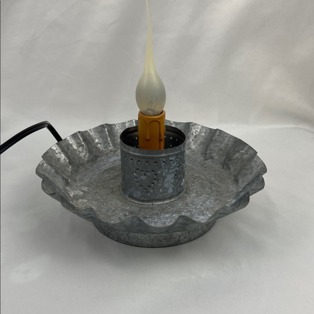 Accent Light - Silver - Candle Lamp - Rustic - Picture 3 of 9